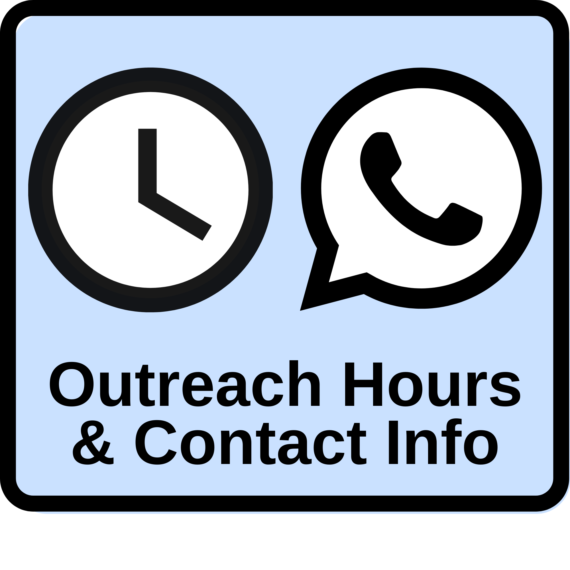 outreach hours blue