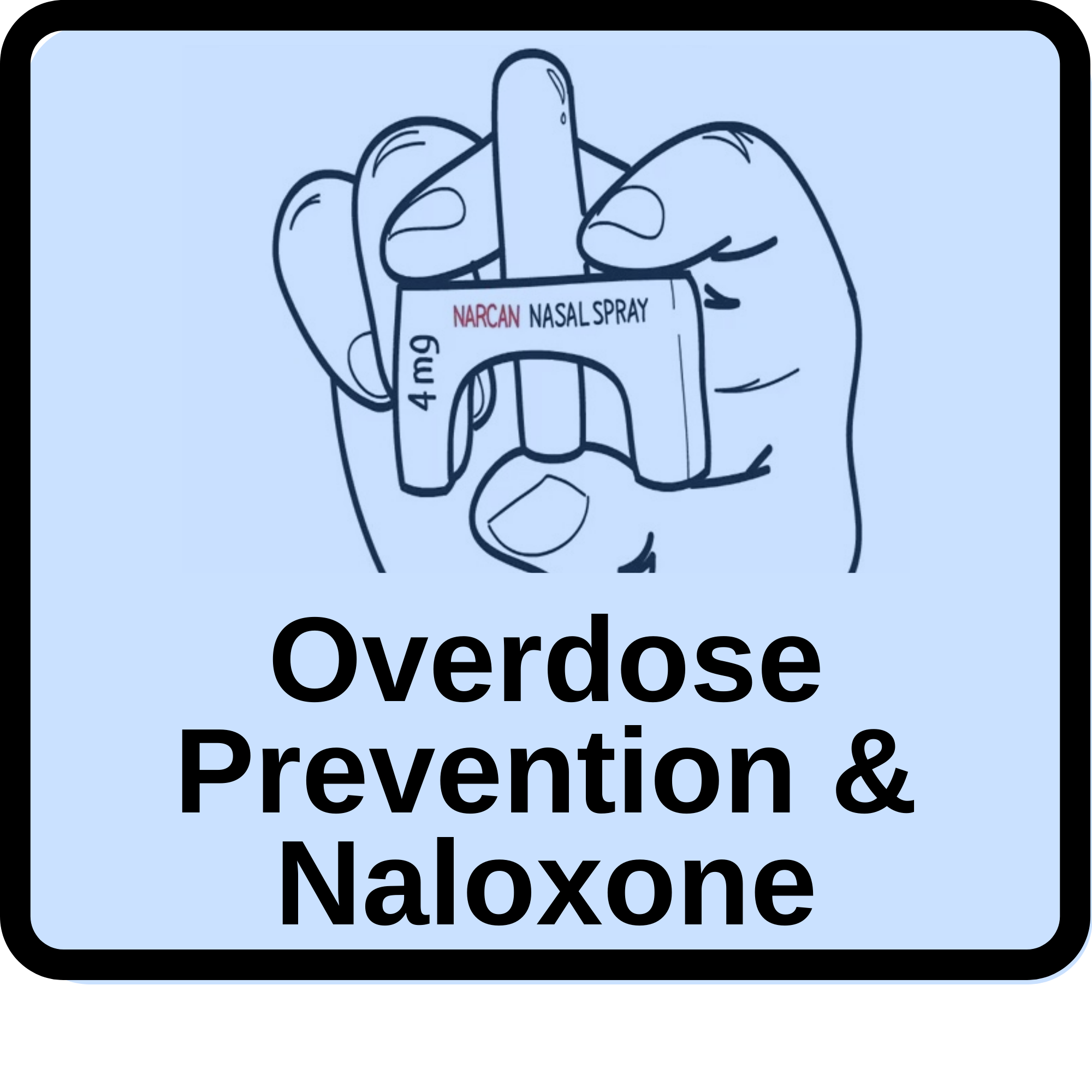 overdose prevention blue