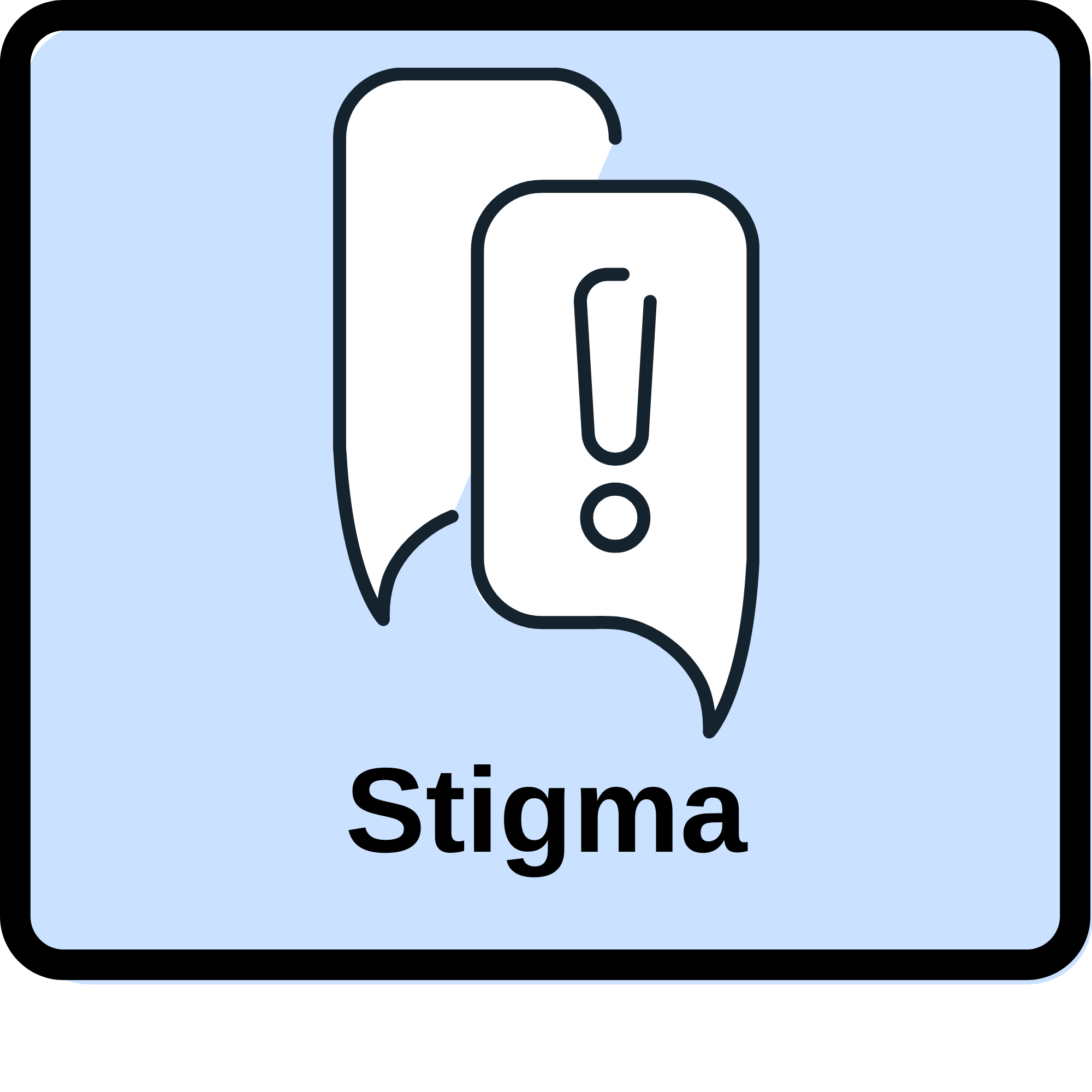 stigma blue button