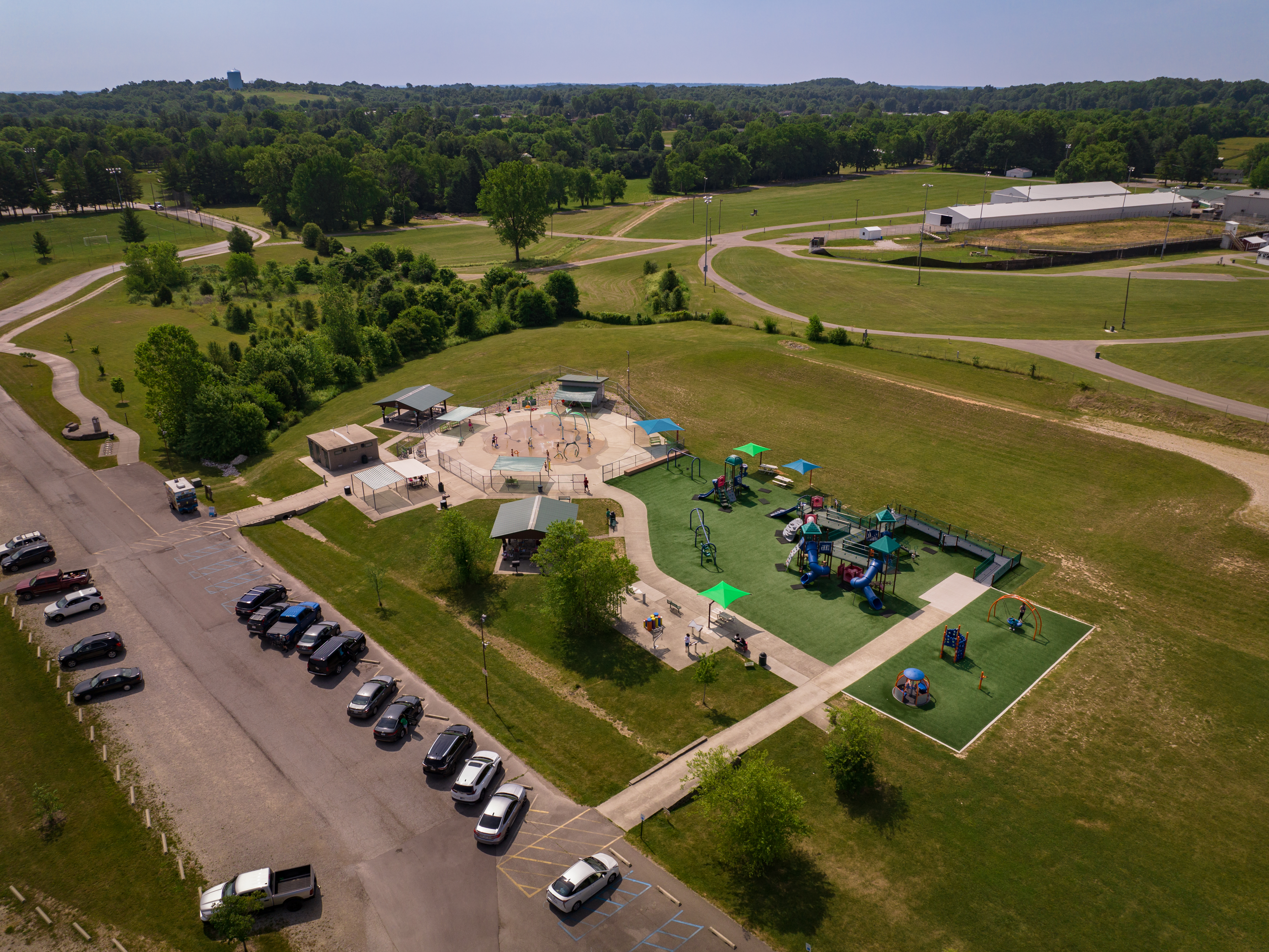 Karst Farm Park Splash Pad / Monroe County, IN